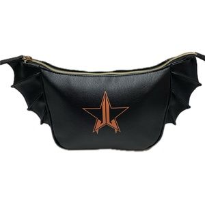 Jeffree Star Cosmetics Bat Wing Bag 2021 Halloween Exclusive Black Faux Leather